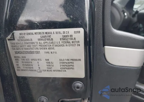 2008 Chevrolet Hhr Lt z USA, uszkodzony, nr VIN 3GNDA23D58S651581